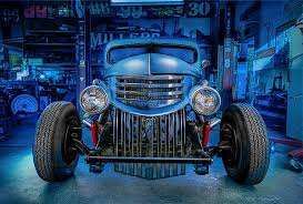 Image result for Blue 1946 Truck