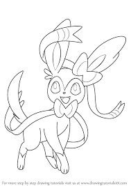 Learn How To Draw Sylveon From Pokemon Pokemon Step By Step Drawing Tutorials Pokemon Coloring Pages Pokemon Coloring Pokemon Drawings