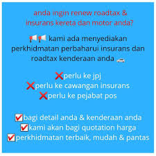 Jadi vip bjak dan dapat khidmat tunda tanpa had. Myrenew Insuran Roadtax Kereta Home Facebook
