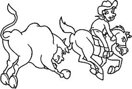 You can choose up to 3 colors. Coloring Pages Cowboy Chased By Bull Coloring Page