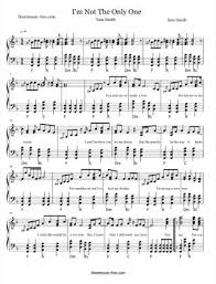 Thumbnail Of First Page Of I M Not The Only One Piano Sheet Music Pdf By Sam Smith Piano Sheet Music Free Sheet Music Piano Sheet Music Pdf