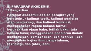 Kalimat penjelas sebagai pendukung gagasan utama. Menulis Paragraf Pokok Bahasan 1 Hakikat Paragraf 2