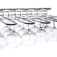 Chrome wall mounted stemware rack. Vinology Wall Mounted Glass Rack Holds Any Type Of Glassware Wine Or Beer Glasses And Flutes Buy Online In Antigua And Barbuda At Antigua Desertcart Com Productid 48182771