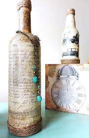 Vintage Bottle With Old Sheet Music Label And Italian Dictionary Pages Diy Bottle Crafts Wine Bottle Crafts Bottle Crafts