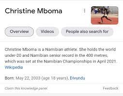When their plane landed, botha received a call from namibia's olympic committee relaying the news. Naboth Nangolo De Celestino On Twitter Today We Celebrate Christine Mboma And Beatrice Masilingi For Clocking World Records We Re Truly Proud And We Wish Them All The Best In Their Upcoming Runs