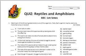 Croak, hop, jump, swim, and slide into our amphibian quiz. Bbc Life Reptiles And Amphibians Video Quiz Editable By Tangstar Science