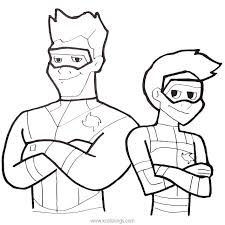 Try making them larger, cooler, and more indestructible! Kid Danger Coloring Pages Coloring Home
