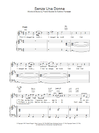 You been with him, and now you come back lady hey, . Zucchero Paul Young Senza Una Donna Without A Woman Sheet Music Pdf Notes Chords Love Score Piano Vocal Guitar Download Printable Sku 33178