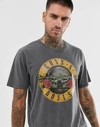 All dates will be opened by mammoth wvh, the new project headed up by eddie van halen's son wolfgang van halen. Pull Bear Guns N Roses T Shirt In Acid Wash Black Asos