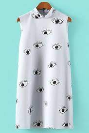 ►► subscribe to oxygen on. Eye Print Turtle Neck Sundress Clothes Design Clothes Beauty Clothes