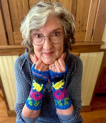 I'm thrilled to publish my first knitting pattern: Lacuna Mitts, cowritten  with Andrea Cull. We designed this novel-themed pattern for knitters  listening to THE LACUNA, but you can also knit these mitts