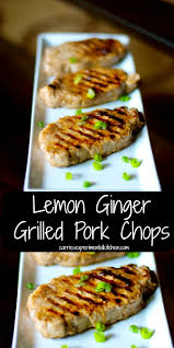To maximize the crust, we avoided brining or salting and patted the chops dry with paper towels so that the exteriors were as dry. Lemon Ginger Grilled Pork Chops Carrie S Experimental Kitchen