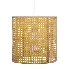 © eloïse _ mademoiselle claudine. Lampe Suspension Cannage Bambou Poesie 28cm Naturel