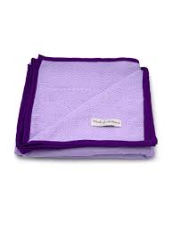 Add an elegant layer of comfort to your bedding ensemble. Organic Cotton Woven Baby Blanket Purple W Dark Purple Hemming Online Baby S Blanket Work Of Artisans