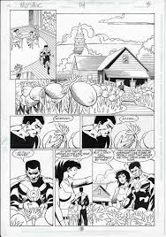 Green Lantern: Mosaic 14 p3 (1992) McDonnell  Campanella John Stewart  every panel, extra sketch, in * bronze-is-golds Previously Owned:Now Owned  Elsewhere Comic Art Gallery Room