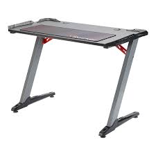 The usb powered rgb led lighting takes the gaming sensory. X Rocker Jaguar Z Desk Led Gaming Desk Grey Ocuk