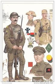 British The Welsh Regiment By Mike Chappell Left 18th 2nd Glamorgan Welsh 40th Bantam Division Private 1917 Top Centre 1st British Army Uniform World War One British Uniforms