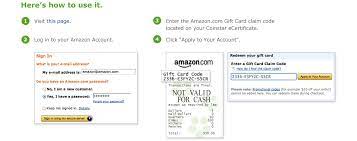 Amazon.com gift cards are redeemable toward millions of items at amazon.com, have no fees, and never, ever expire. Coinstar Amazon Gift Cards