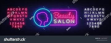 Membuat banner online menggunakan desain kalender begitu mudah. Beauty Salon Neon Sign Vector Beauty Salon Design Template Neon Sign Light Banner Neon Signboard Nightly Brigh Neon Signs Beauty Salon Design Banner Design