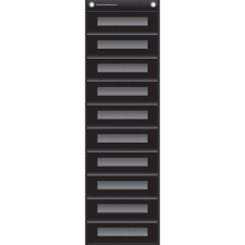 File Storage Pocket Chart Black