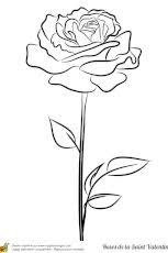 Coloriage Jolie Rose Stylisee Tatuajes De Flores Tatuajes De Rosas Pintura Y Dibujo