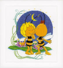 Maybe you would like to learn more about one of these? Cross Stitch Corner Vervaco Biene Maja Gute Nacht Kuss