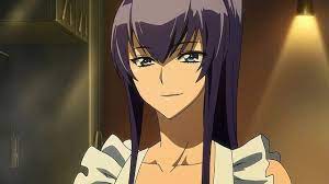 Purple Haired Cutie Of The Day Saeko Busujima Anime High School Of The Dead Anime Aesthetic Anime School Of The Dead