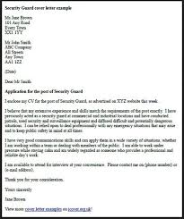 Security Officer Cover Letter Job Resume Samples Cover Letter For Resume Resume Cover Letter Template Cover Letter Sample