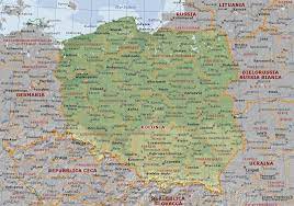 La polonia affronta l'italia a danzica. Polonia Carta Geografica Mappa Polacca