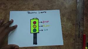 How To Draw Traffic Lights Easy For Kids Traffic Signals Traffic Rules And Road Safety Drawing