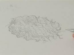 How To Sketch Curly Hair Youtube Gather the smaller side of your curly hair in your hand, and pull it to the back of your head. how to sketch curly hair