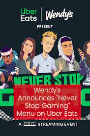 Wendy S Announces Never Stop Gaming Menu On Uber Eats Eat Eat Gift Menu