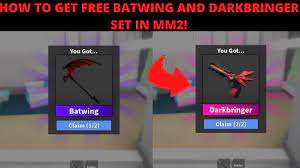 This page will help you understand what these items are and how you should probably try. How To Get Free Batwing And Darkbringer Set In New Roblox Mm2 Update September 2020 New Update Youtube