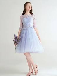 Short Prom Dress Baby Blue Cocktail Dress Tulle Lace Half Sleeve A Line Knee Length Homecoming Dress Tulle Dress Short Blue Cocktail Dress Homecoming Dresses Short