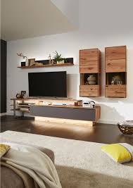 Wohnwand In Braun Buchefarben Wohnwand Braun Einrichten Und Wohnen Wohnzimmer