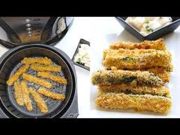 How To Air Fry Crispy Zucchini Fries Video Recipe Holiday Sides Bhavna S Kitchen Youtube Zucchini Sticks Recipes Zucchini Recipes Zucchini Fries