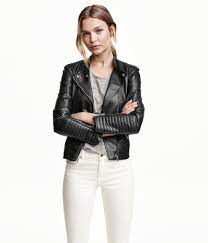 33 Awesome Things You Should Buy From H M Right Now Leather Jackets Women Fitted Biker Jacket Leather Jacket