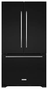 The interior lights in your refrigerator are controlled by the door switch. Kitchenaid 25 2 Cu Ft French Door Refrigerator Black Krff305ebl Best Buy Kitchen Aid French Door Refrigerator Metal Wine Rack