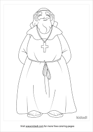 Enjoy catholic coloring pages, lesson plans, mass worksheets, crossword and word search puzzles, and more to help you prepare for sunday mass. Catholic Monk Coloring Pages Free Bible Coloring Pages Kidadl