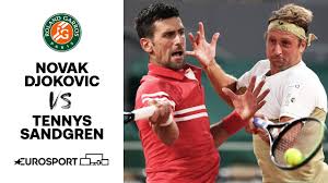 Mené deux sets à zéro, novak djokovic a finalement renversé stefanos tistsipas, hier, en finale du tableau masculin des internationaux de france de tennis. Novak Djokovic V Tennys Sandgren 2021 Roland Garros Round 1 Highlights Tennis Eurosport Youtube