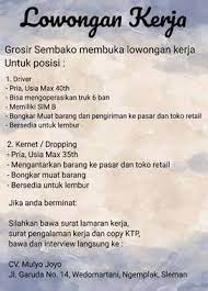 Loker surabaya adalah website yang menyediakan layanan online tentang lowongan kerja surabaya terbaru dan daerah jawa timur lainnya. Lowongan Kerja Cari Lowongan Driver Terbaru Di Yogyakarta D I Olx Co Id