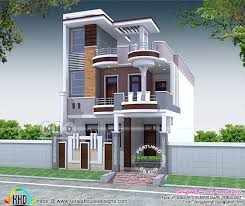 4 Bhk 2200 Sq Ft Contemporary Style North Indian Home Bungalow House Design Small House Elevation Design 3 Storey House Design