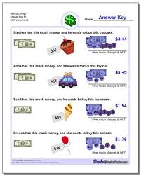 Https Www Dadsworksheets Com Making Change Change From 1 Www Dadsworksheets Com Worksheets M Money Worksheets Making Change Worksheets Making Change Money