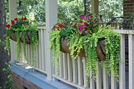 You can hang window box brackets on your home exterior if you don't know how to attach a window box on a brick wall. The Best Plants For Hanging Baskets On Front Porches