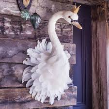 Majesty Swan Head Wall Decoration Swan Decor Wall Art Gift Animal Head Decor