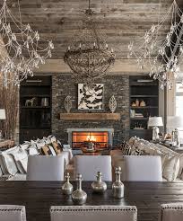 The key to a modern rustic space is an open floor plan, modern furniture, and preserved and exposed natural architectural elements. Gorgeous Modern Farmhouse Style Rustic Living Room Decor With Slipcovered Sofas And Bra Rustic Living Room Living Room Decor Rustic Rustic Dining Room Lighting