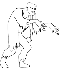 Print out these free halloween monster coloring pages and scare up some fun with your kids. Halloween Zombie The Killer Coloring Pages Zombies Scare Coloring Home