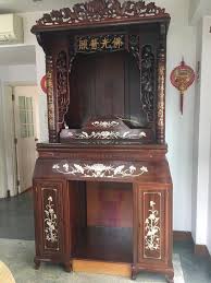 0% emi, free delivery & installation. Very Lucky Huat Chinese Prayer Altar Full Length Cabinet Furniture Shelves Drawers On Carousell
