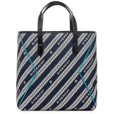Givenchy 4g Chains Jacquard Logo Tote Bag Oil Blue End