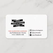 Get inspired by over 500 photo business cards and logo business cards designs! Facebook Logo Business Cards Zazzle Nz